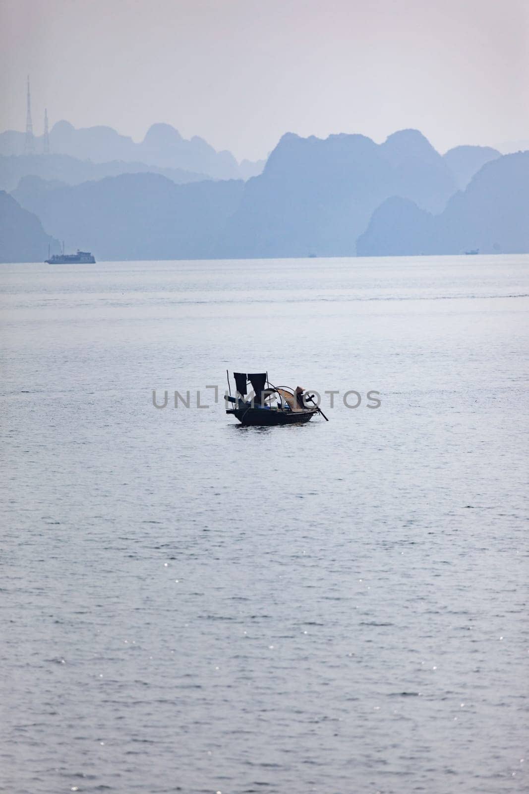Halong bay in Vietnam. UNESCO World Heritage Site.