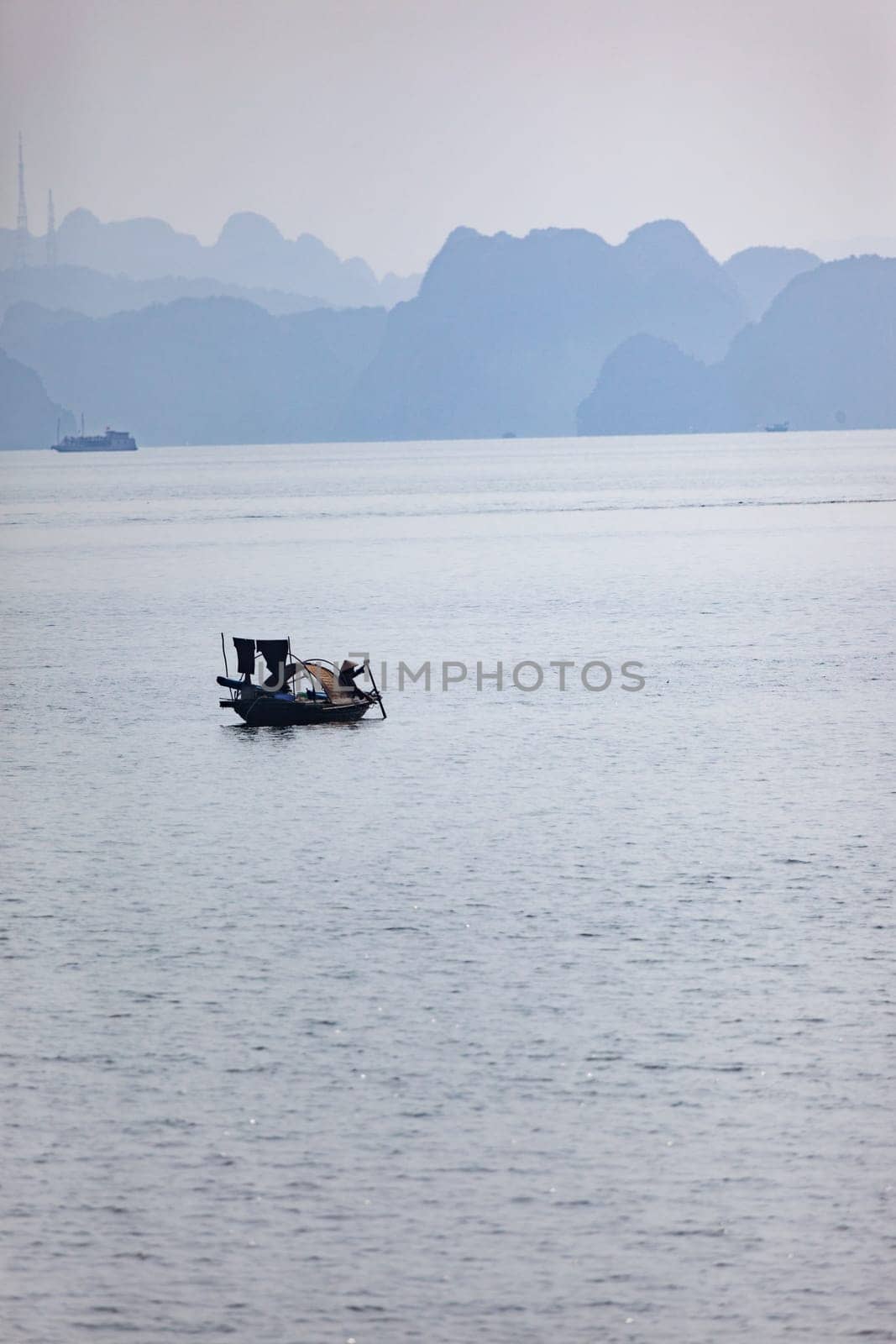 Halong bay in Vietnam. UNESCO World Heritage Site.