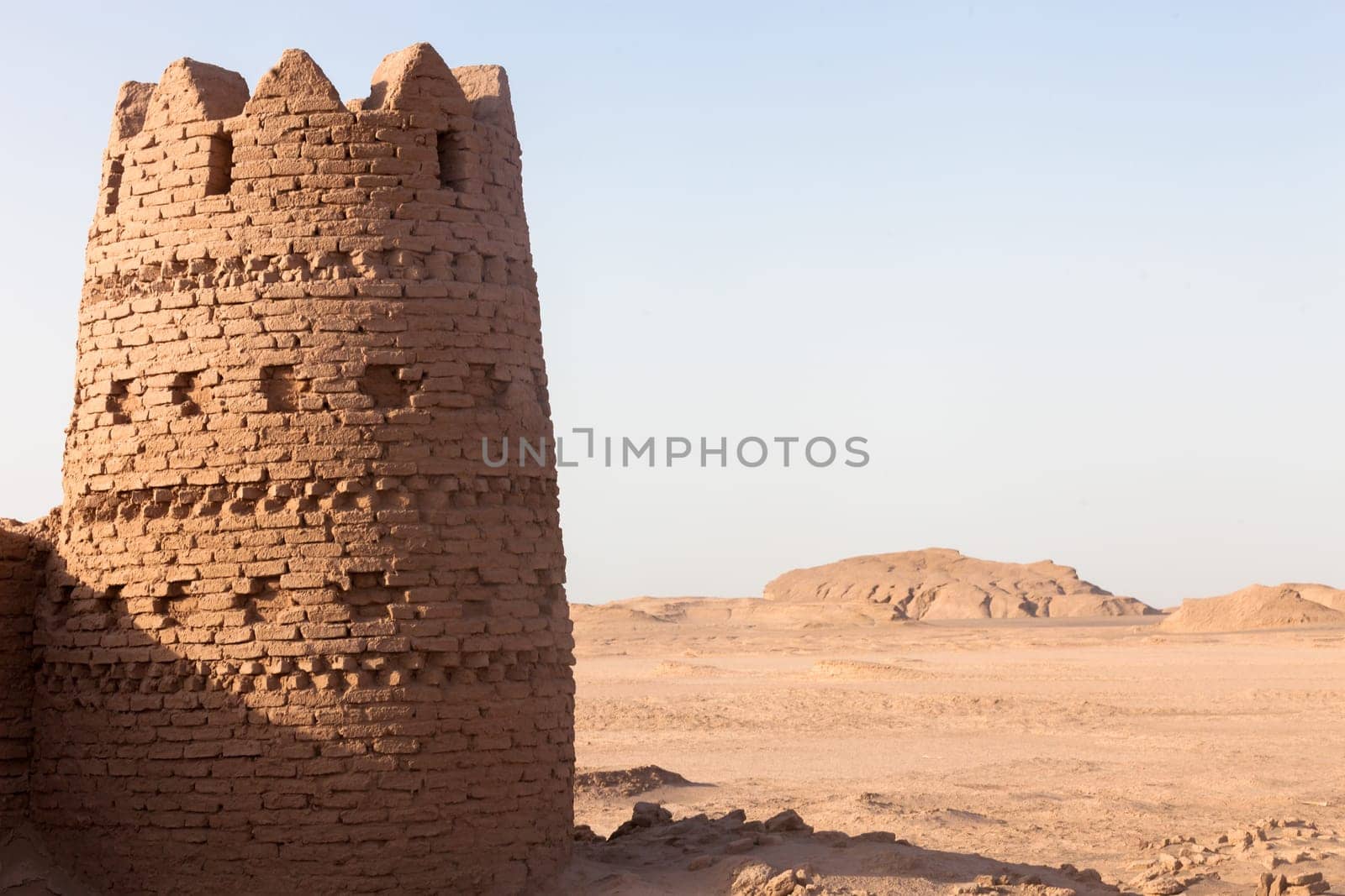 Shahdad desert, with dunes  with the shape of a caste , Iran