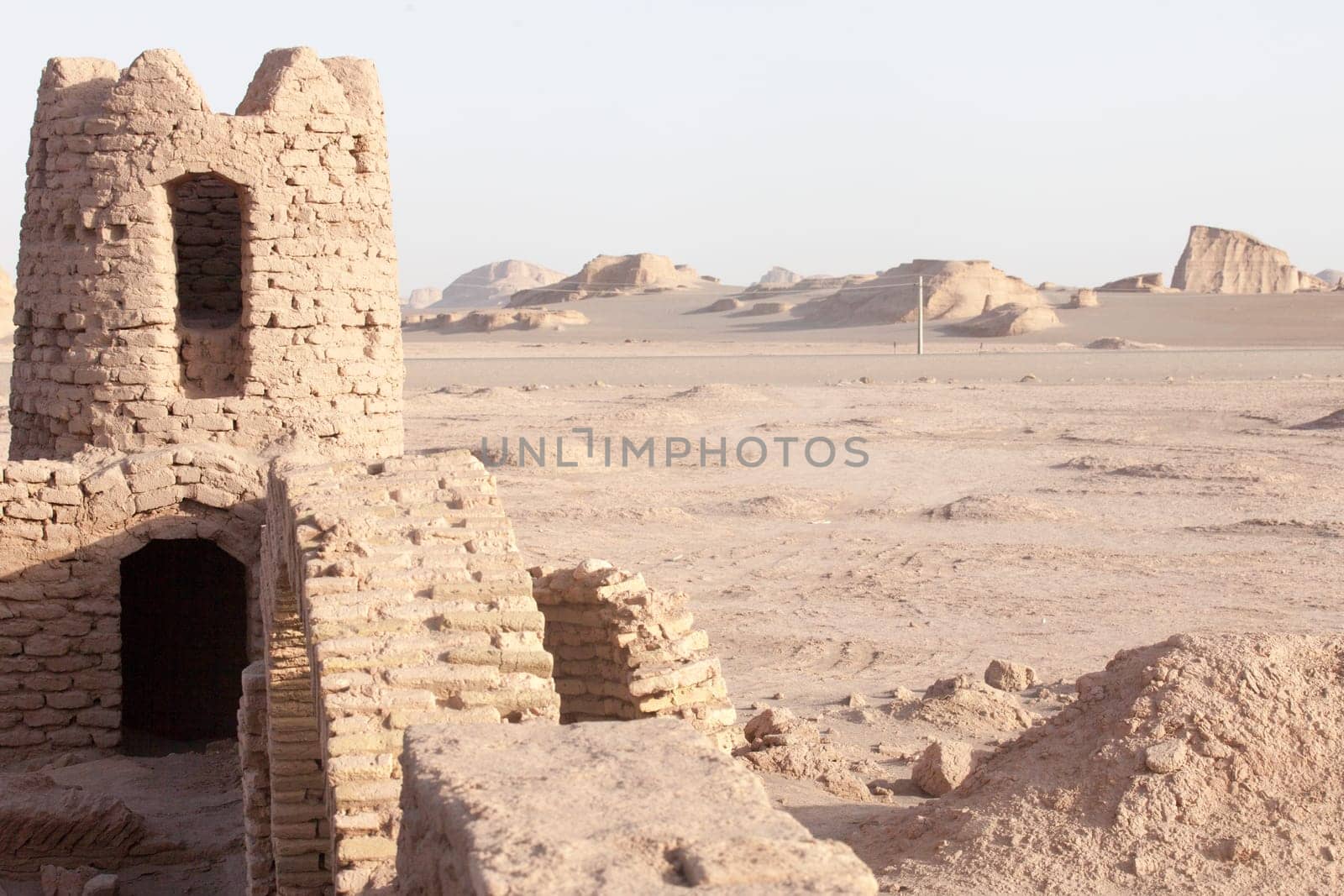 Shahdad desert, with dunes  with the shape of a caste , Iran
