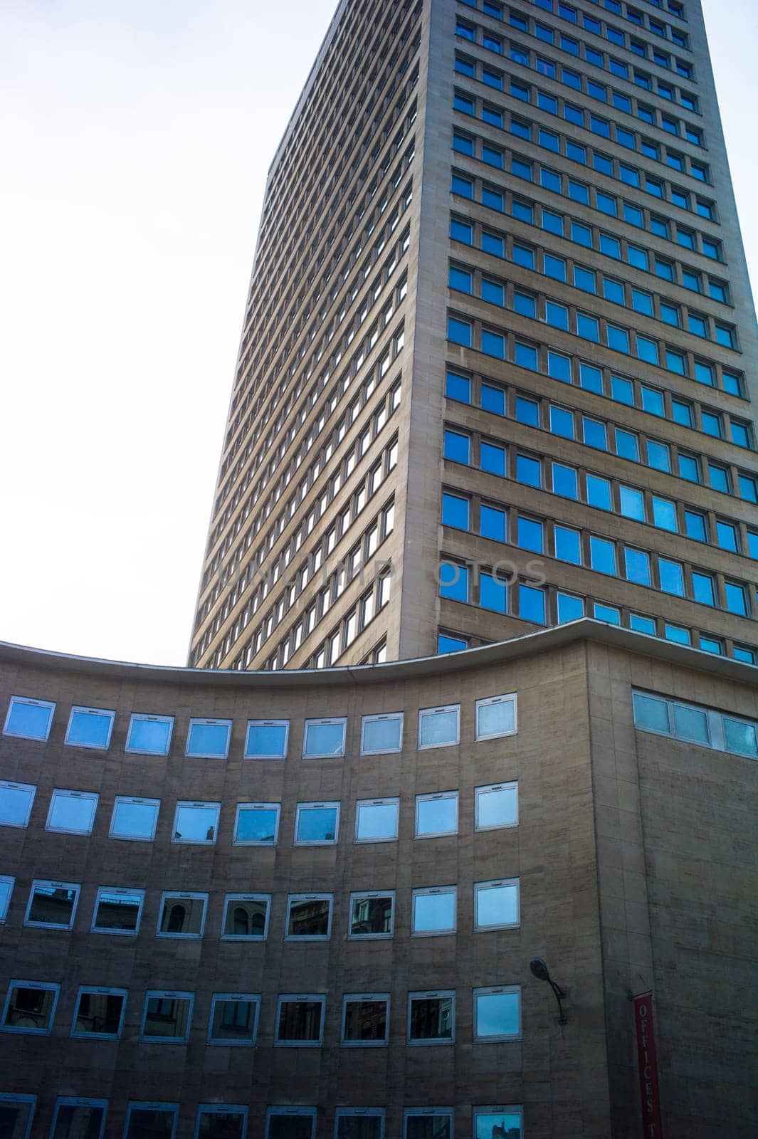 Architecture detail,in busines area, Bruxelles, Belgium