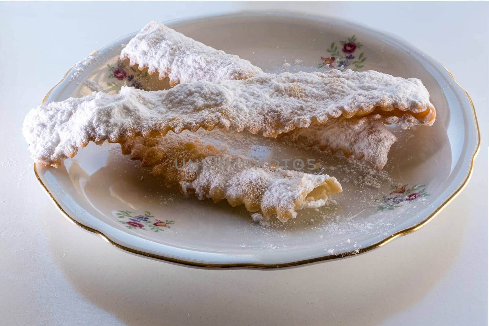 chiacchiere, a traditional fried neapolitan carnival pastry