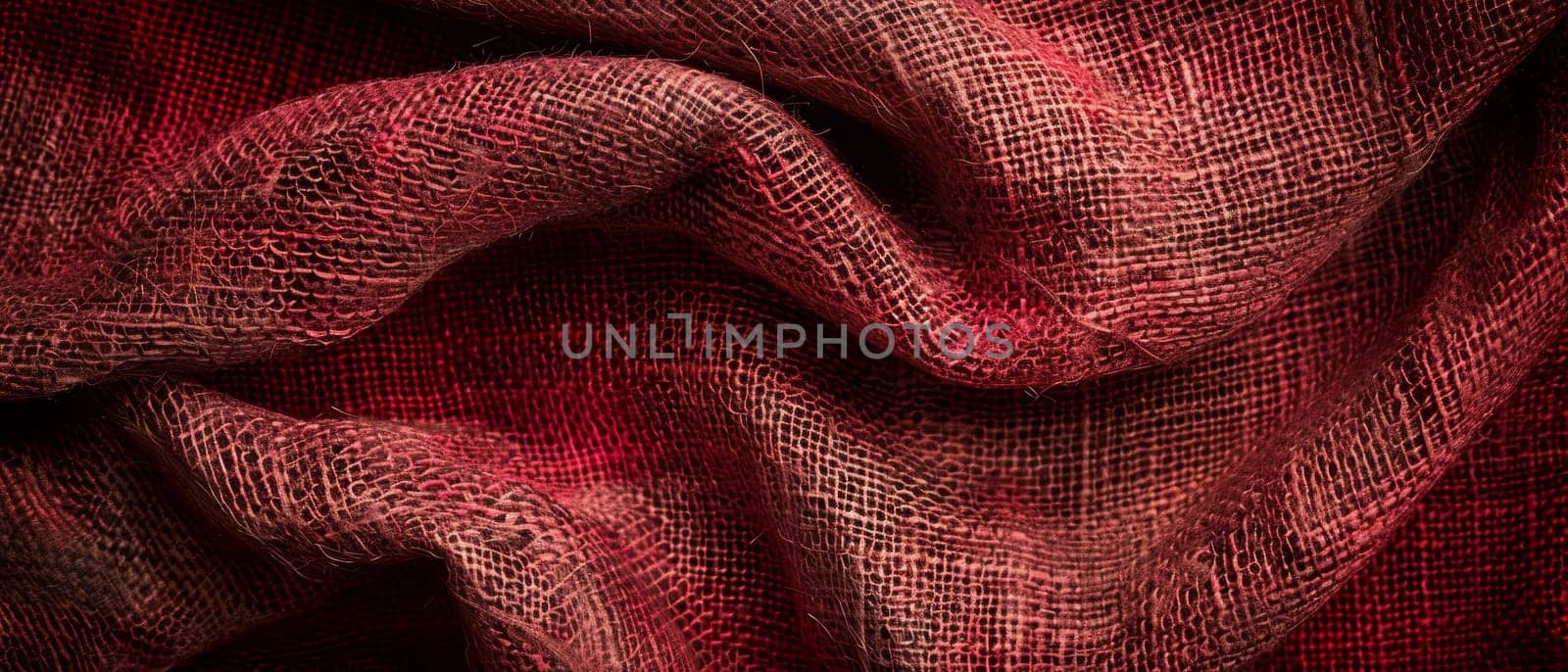Lush burgundy fabric folds captured in a full frame, emphasizing texture and depth for sophisticated designs