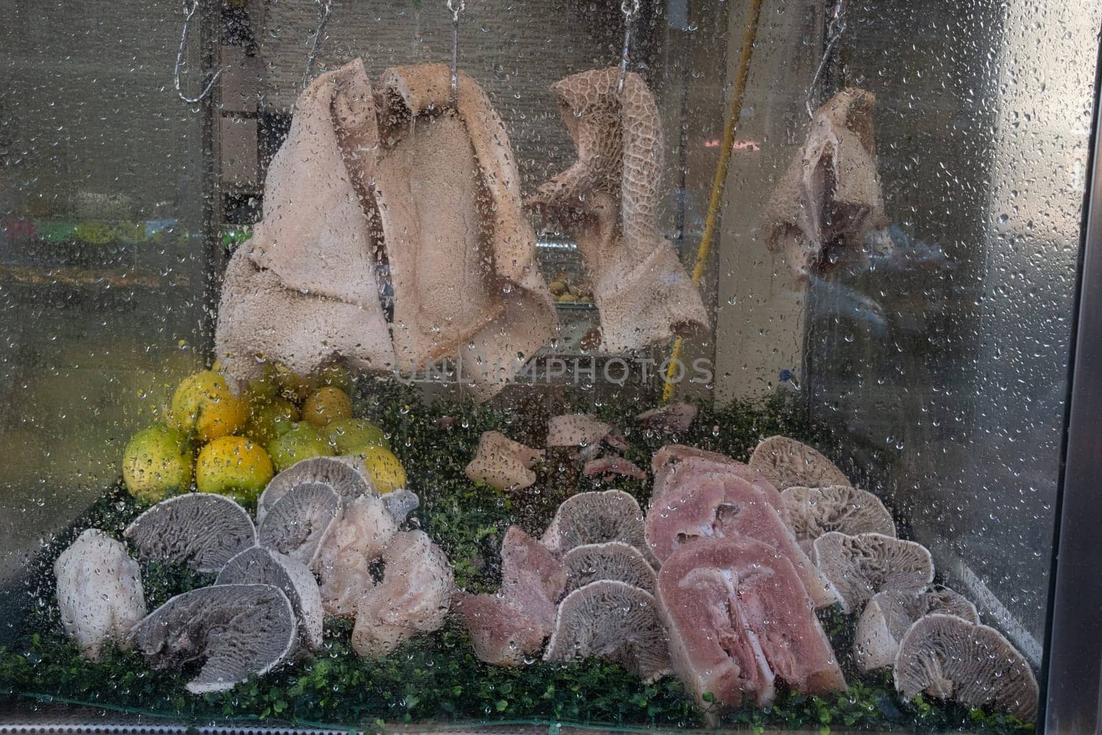 Pork snout, traditional street food in naples