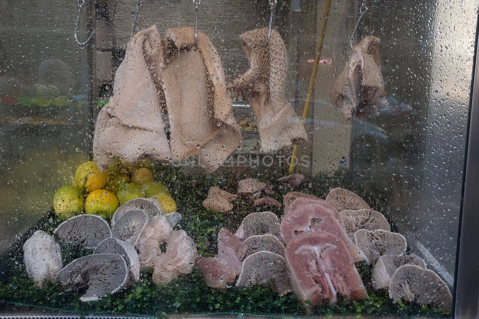 Pork snout, traditional street food in naples