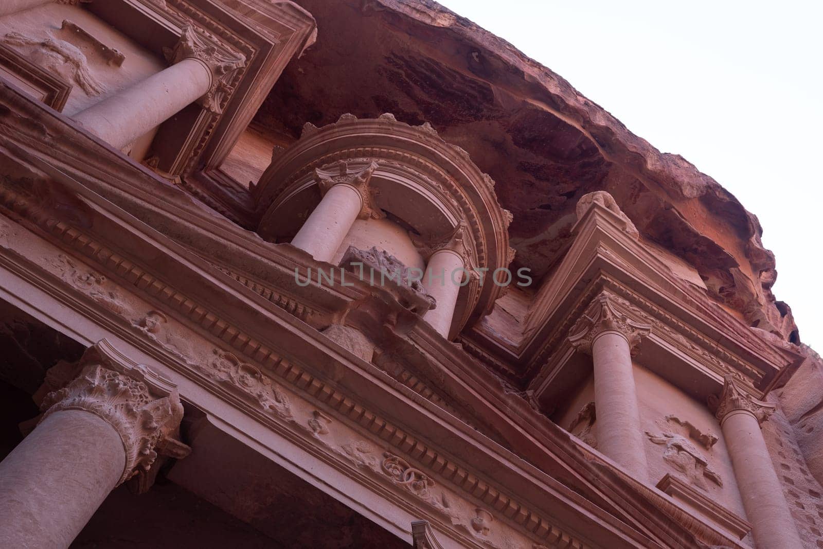 View from Siq on entrance of City of Petra, Jordan