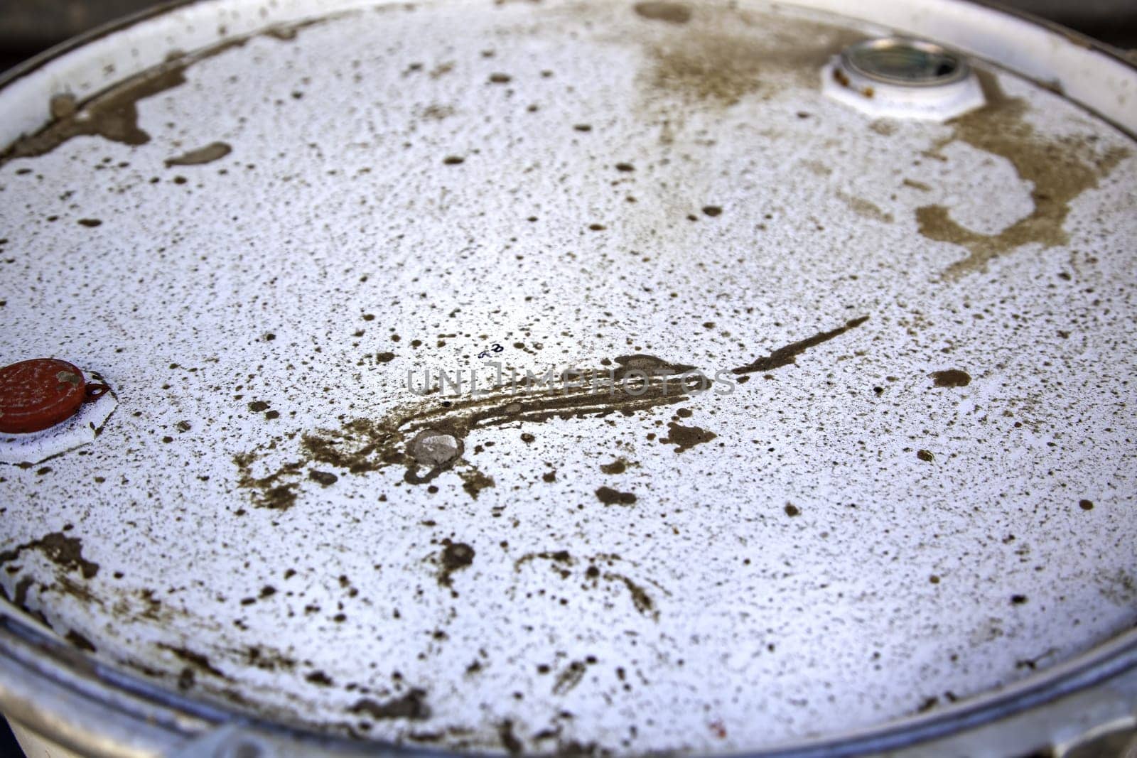 Detail of dirty and used oil, pollution and destruction of the environment