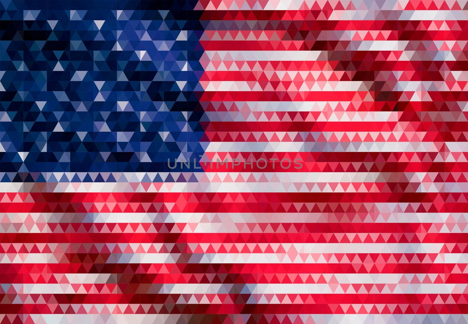 vector image of american flag
