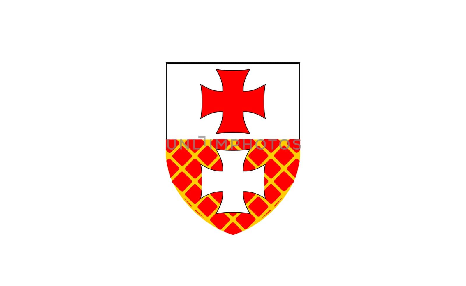 Flag of Elblag. Poland