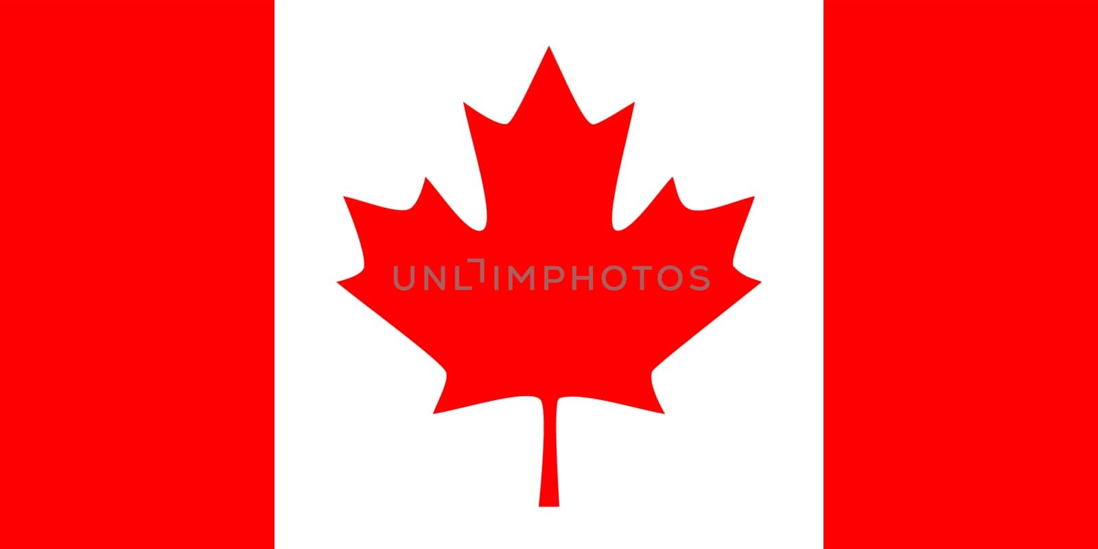 High detailed vector flag of Canada