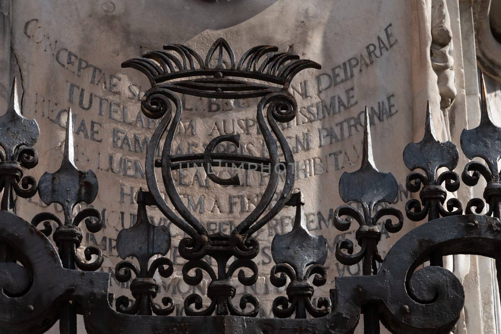 The famous ashlar of  Gesù Nuovo church in Historical center of Naples