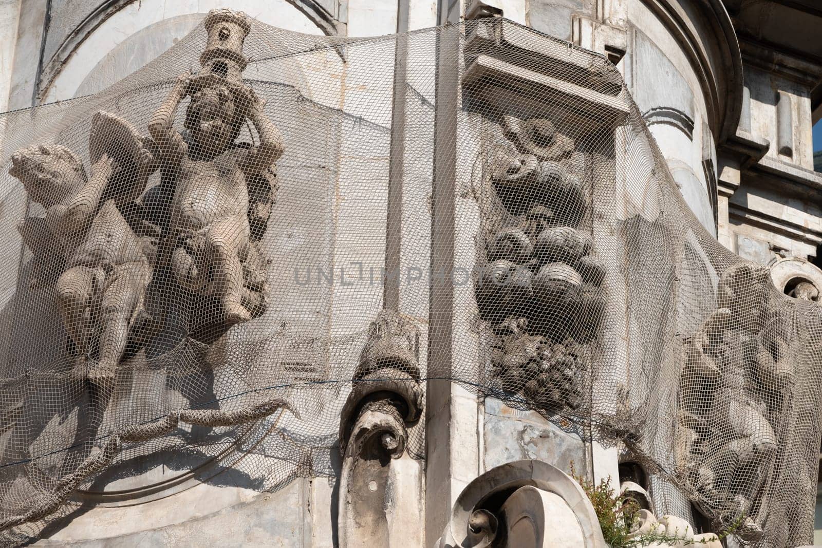 The famous ashlar of  Gesù Nuovo church in Historical center of Naples