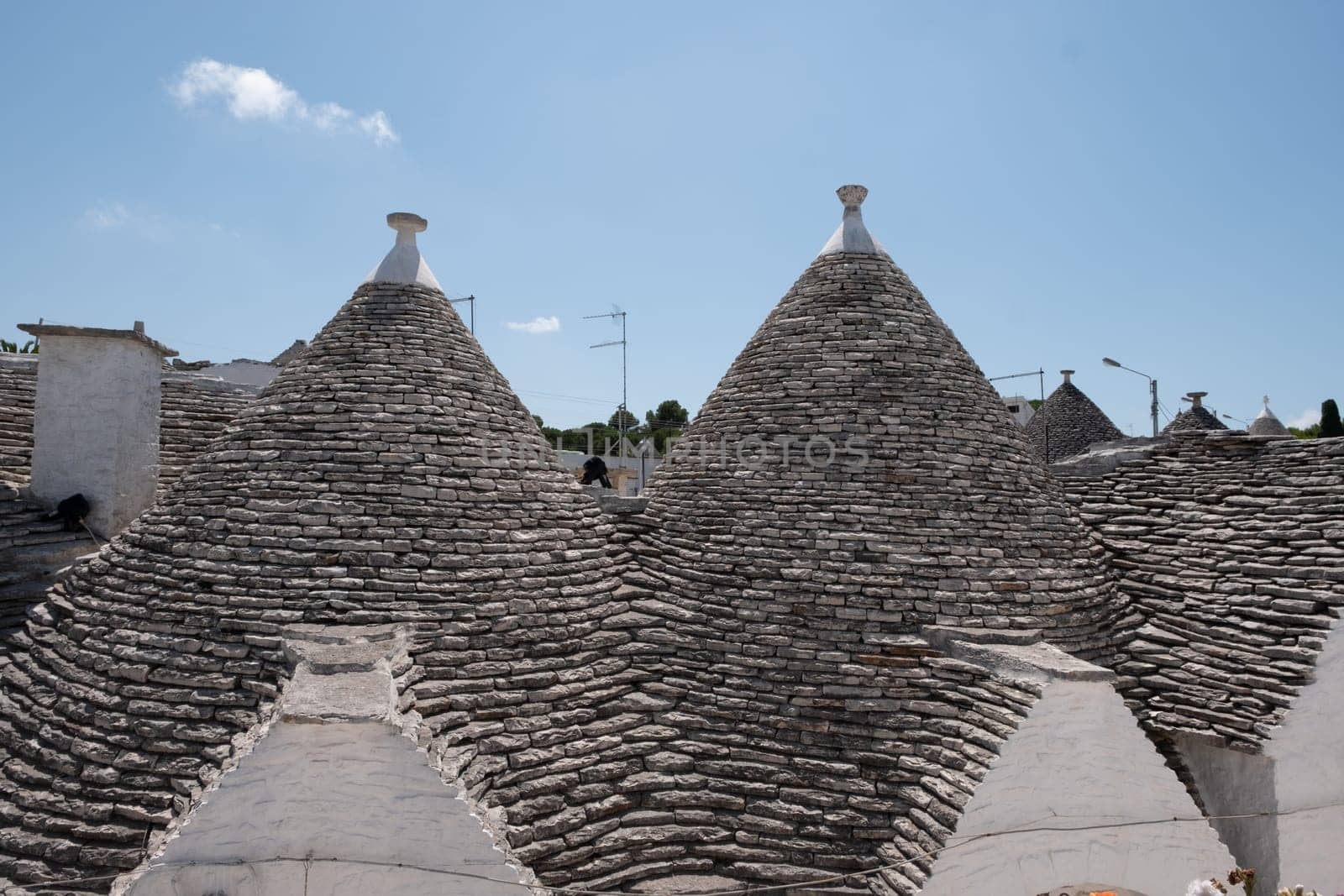 View of Trulli houses in Alberobello, Italy