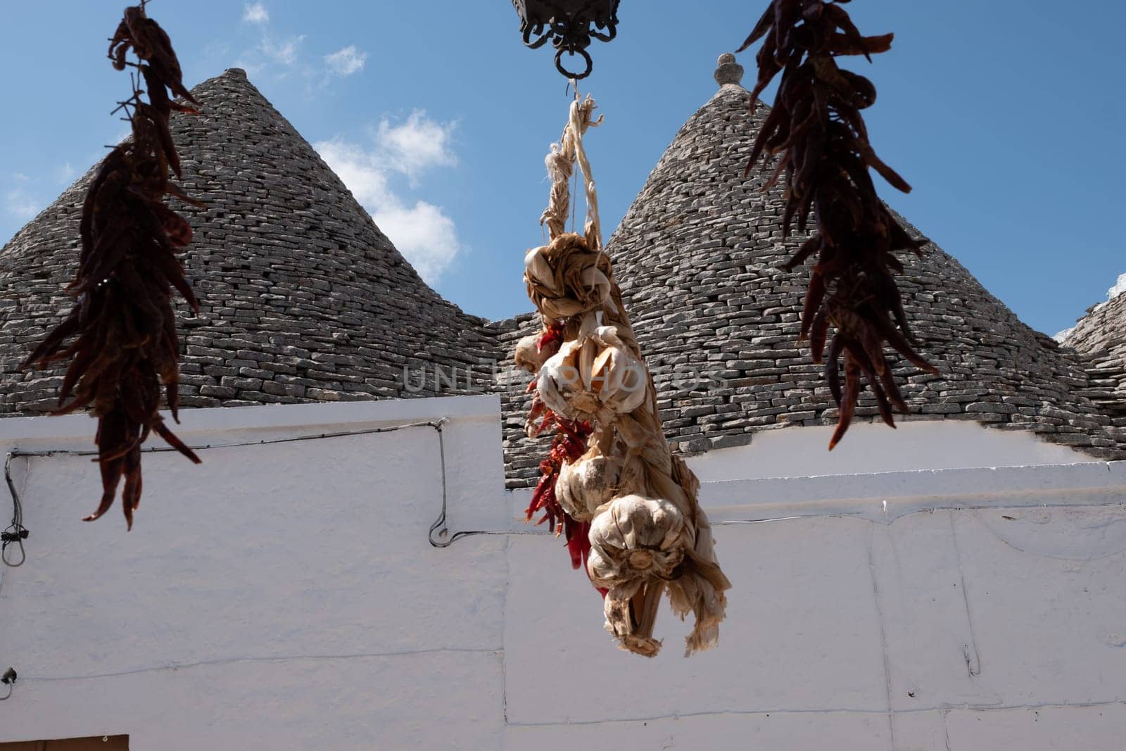 View of Trulli houses in Alberobello, Italy