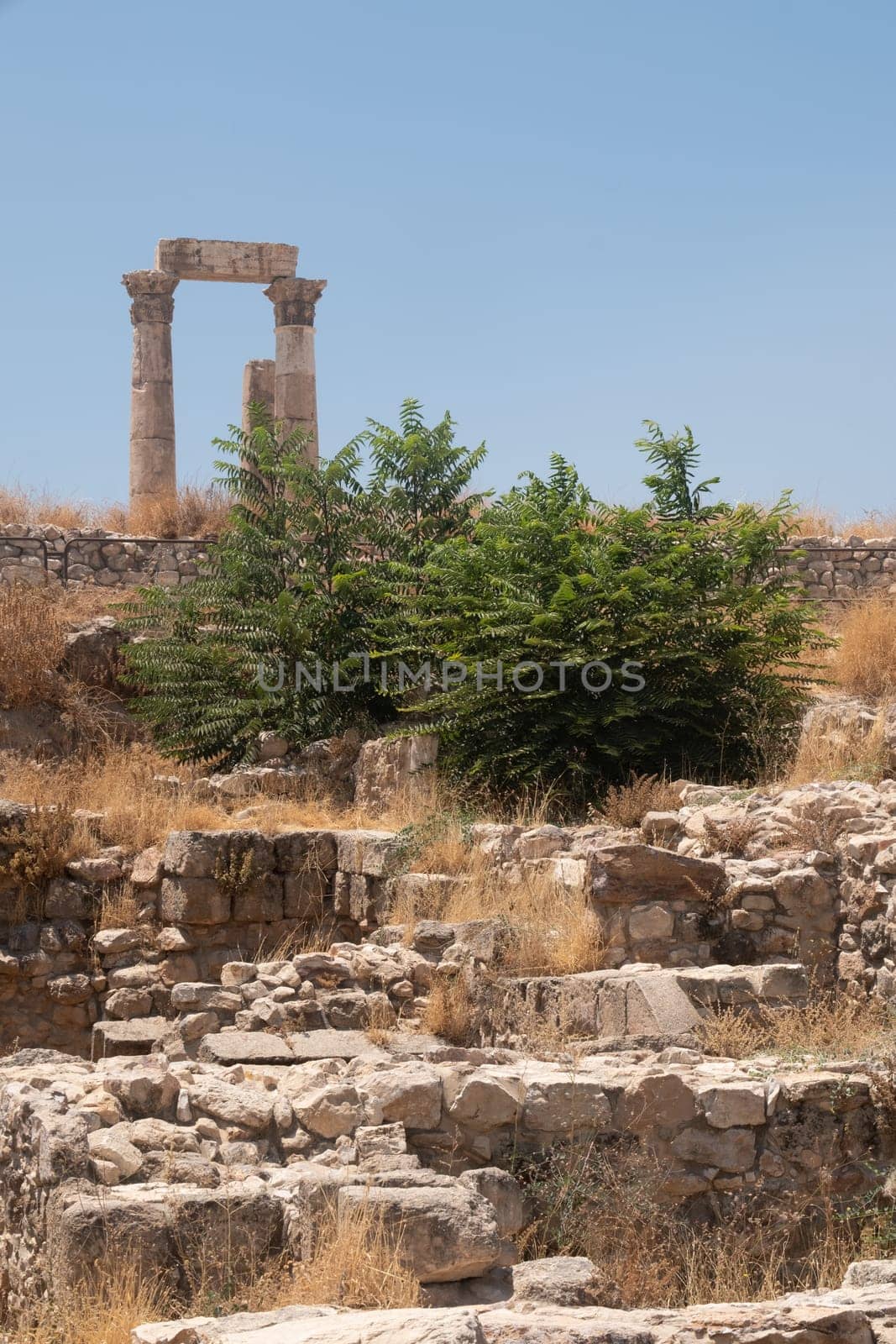 Panorama of Amman from citadel ,Jordan