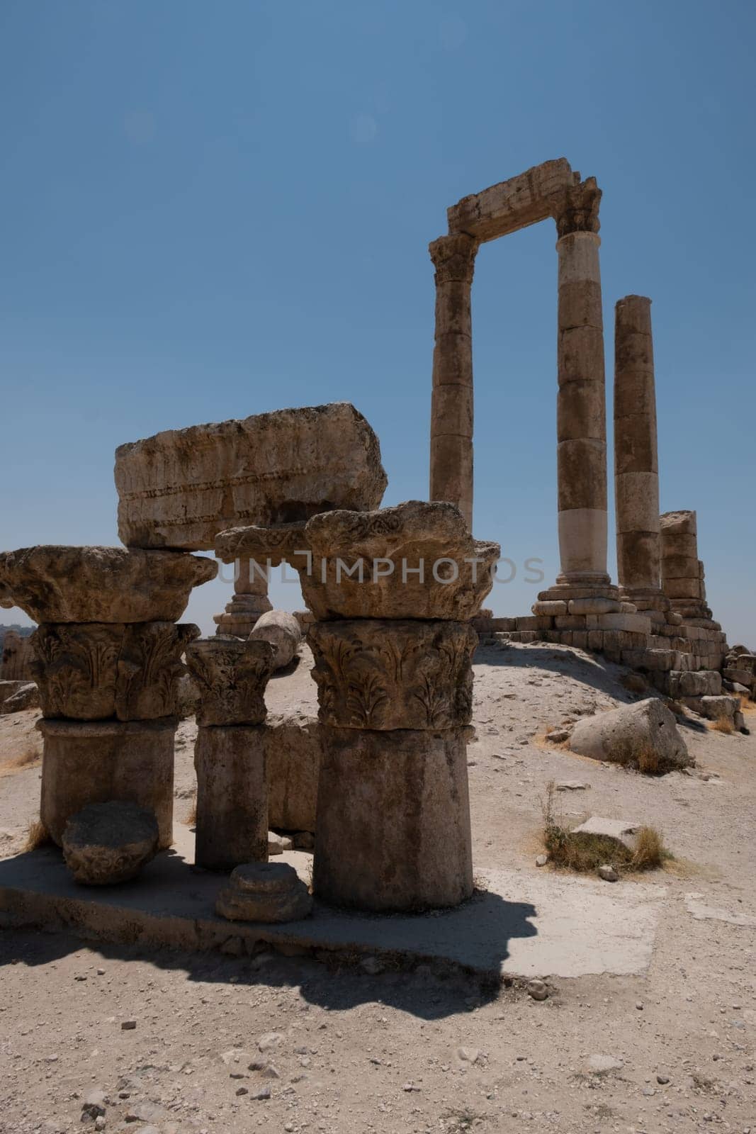 Panorama of Amman from citadel ,Jordan