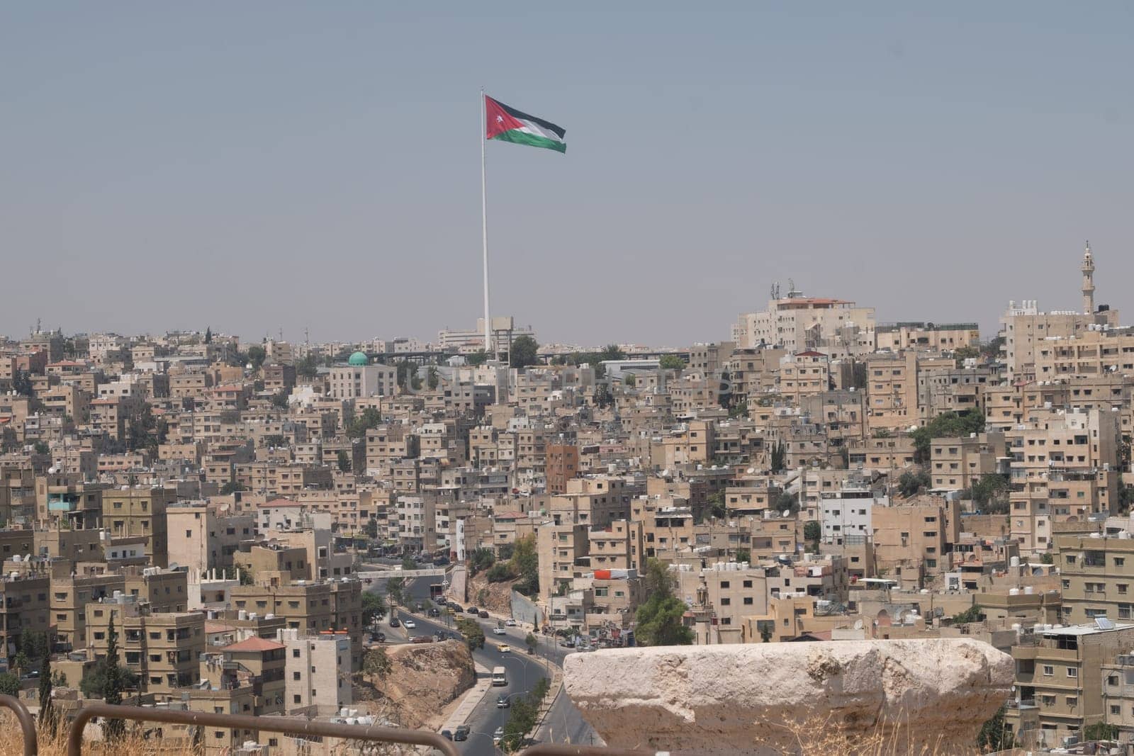ruins in the citadel in Amman, Jordan