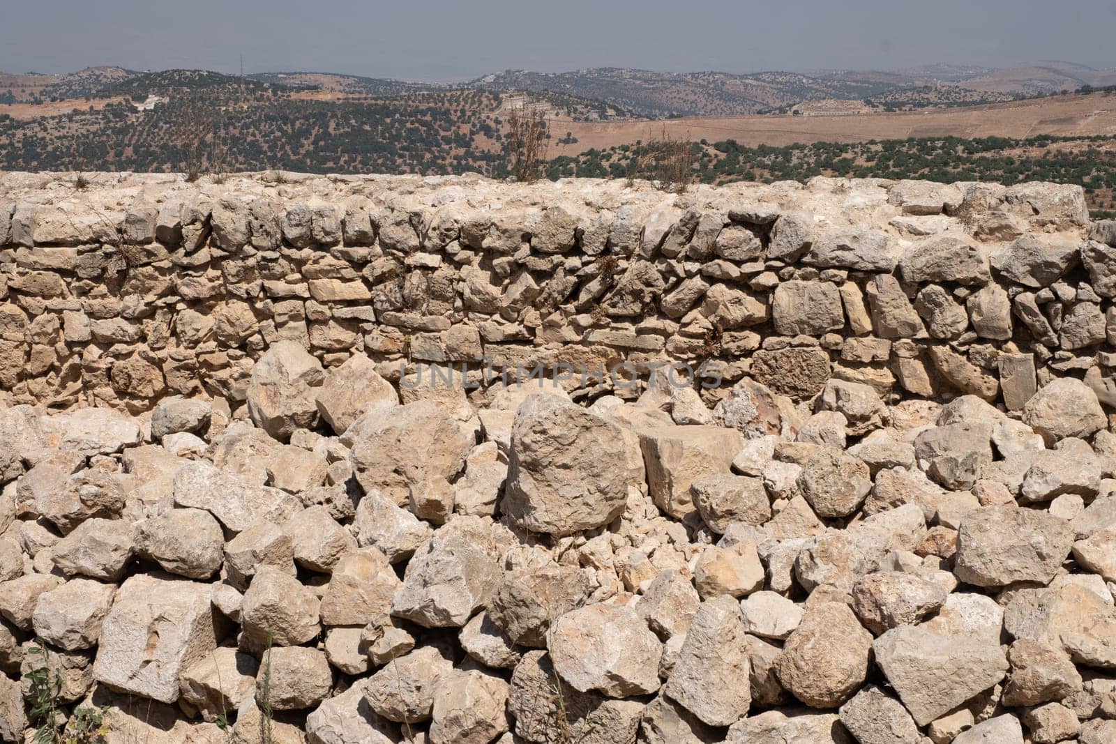 Ajloun Castle in north-western Jordan. Arab and crusaders fort.