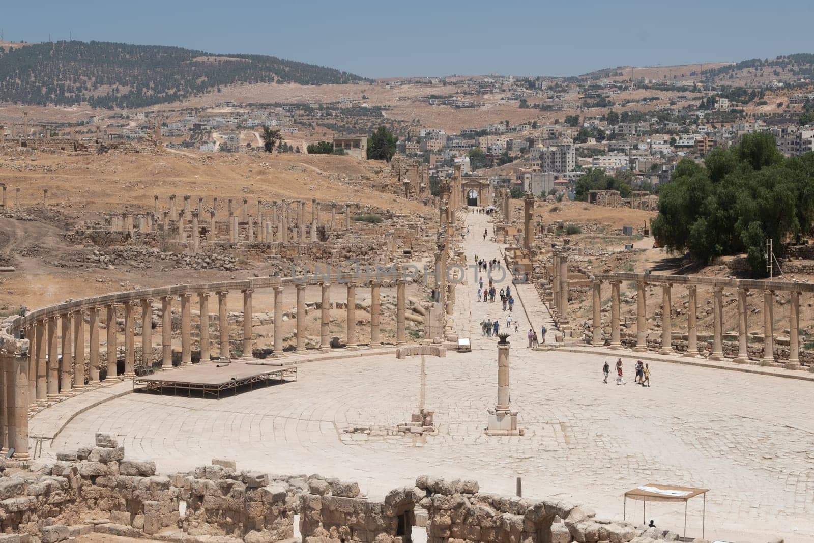 Jerash (Gerasa), ancient roman capital and largest city of Jerash Governorate, Jordan