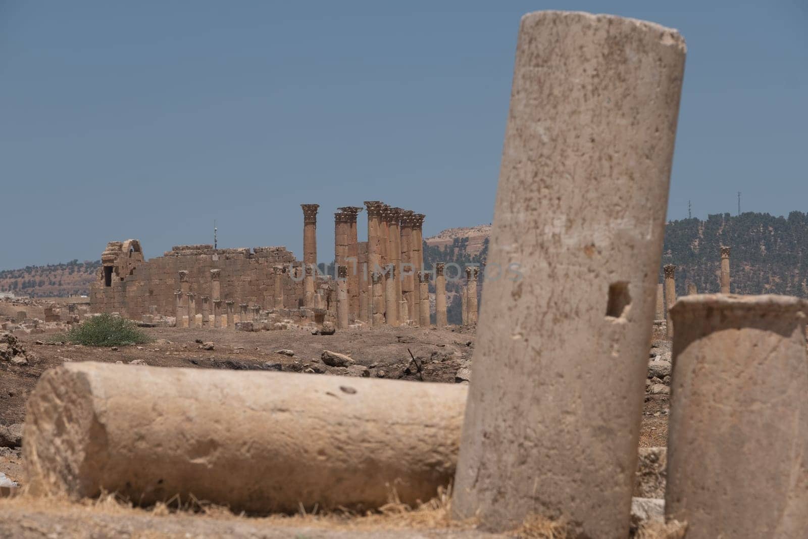Jerash (Gerasa), ancient roman capital and largest city of Jerash Governorate, Jordan