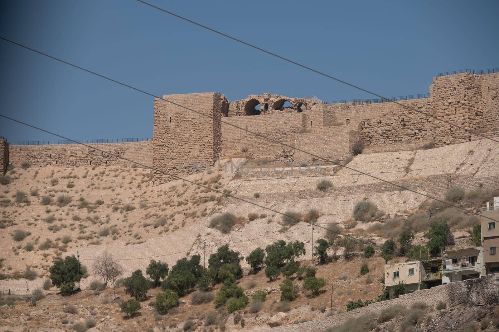 medieval crusaders castle, Al Karak, Jordan, Middle East