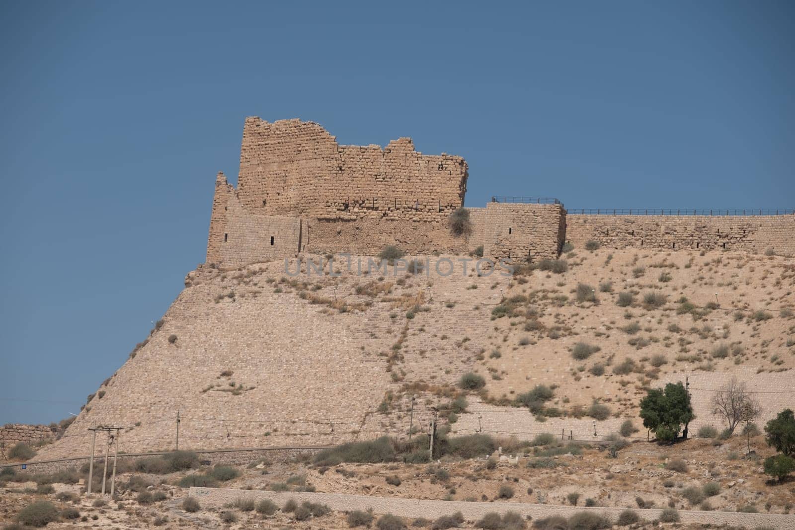 medieval crusaders castle, Al Karak, Jordan, Middle East