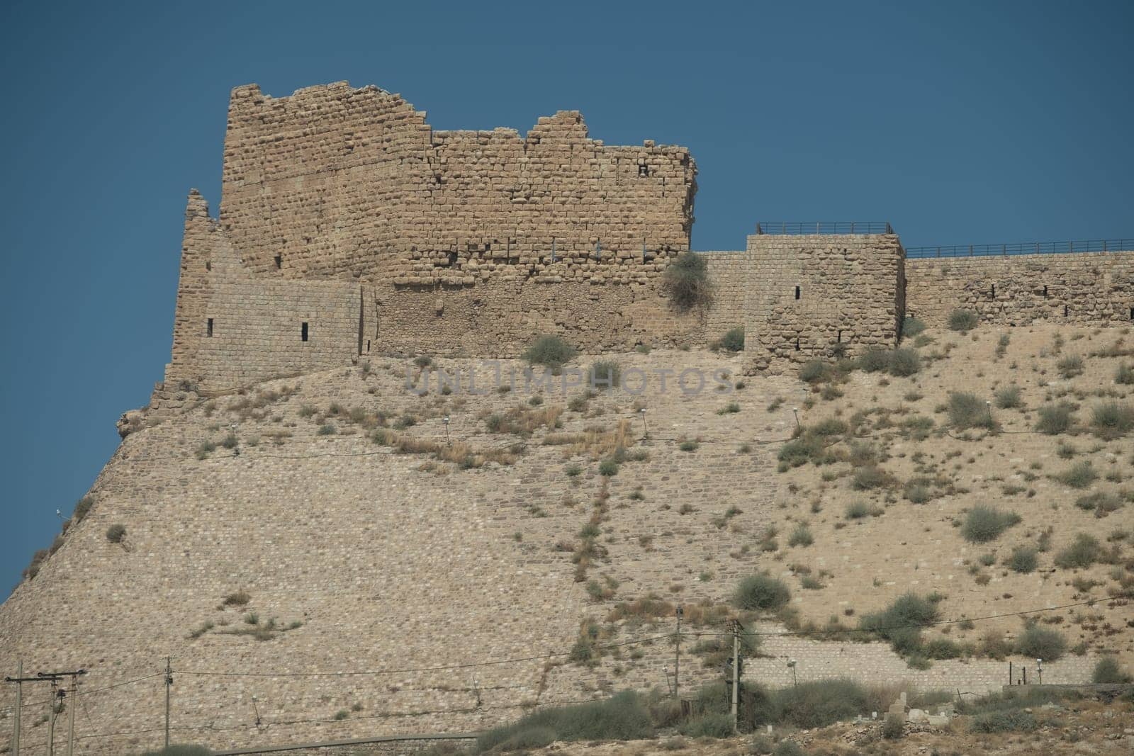 medieval crusaders castle, Al Karak, Jordan, Middle East