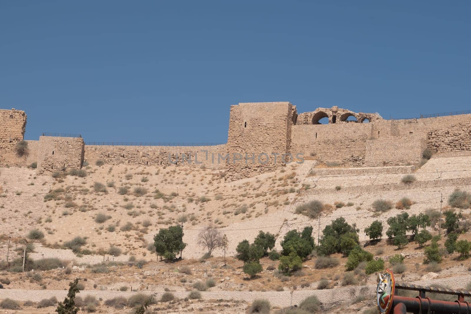 medieval crusaders castle, Al Karak, Jordan, Middle East