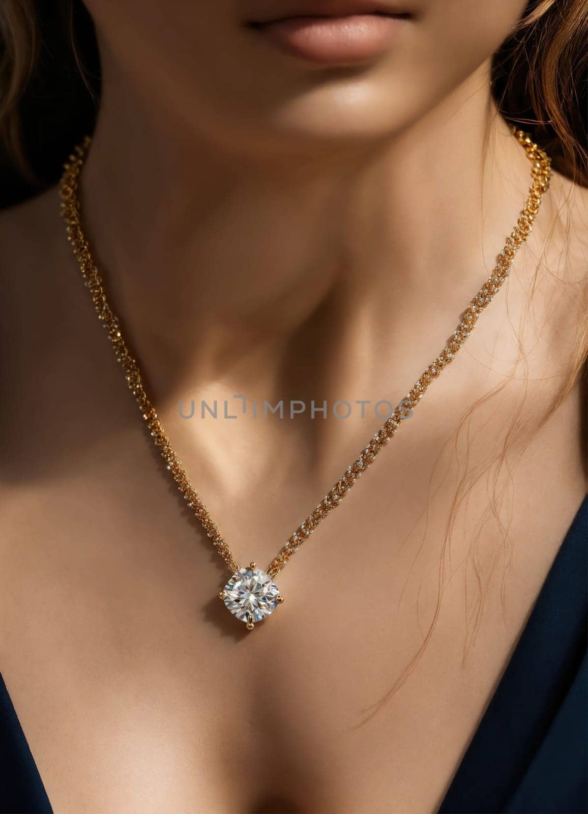 Diamond jewelry luxury and fashion jewelry. ai generative.