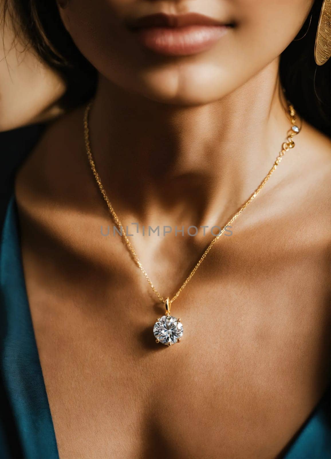 Diamond jewelry luxury and fashion jewelry. ai generative.