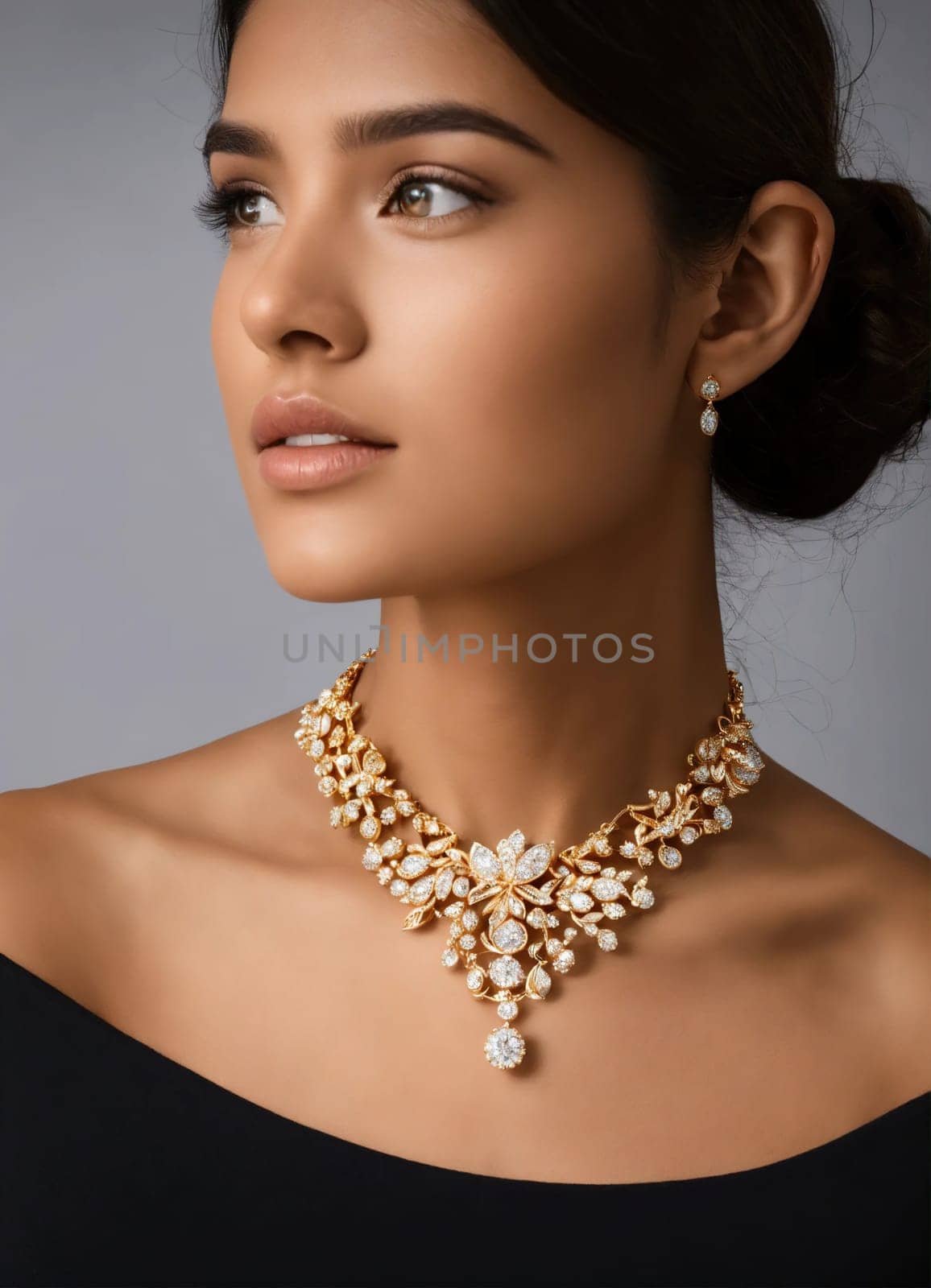 Diamond jewelry luxury and fashion jewelry. ai generative.