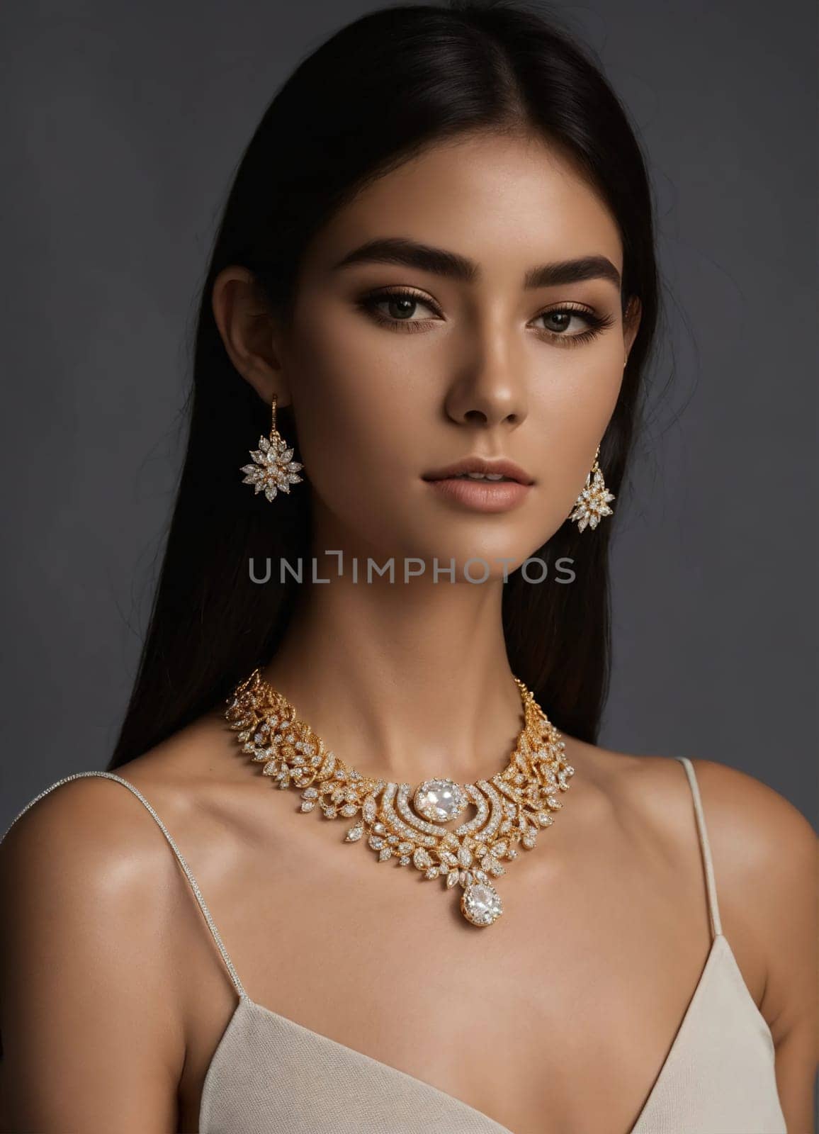 Diamond jewelry luxury and fashion jewelry. ai generative.