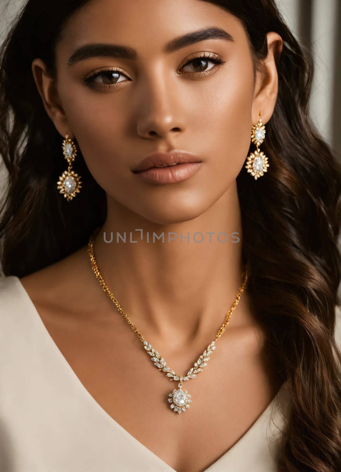 Diamond jewelry luxury and fashion jewelry. ai generative.