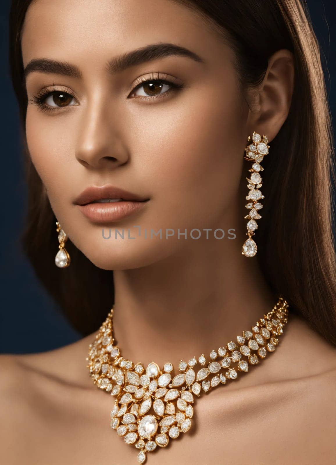 Diamond jewelry luxury and fashion jewelry. ai generative.