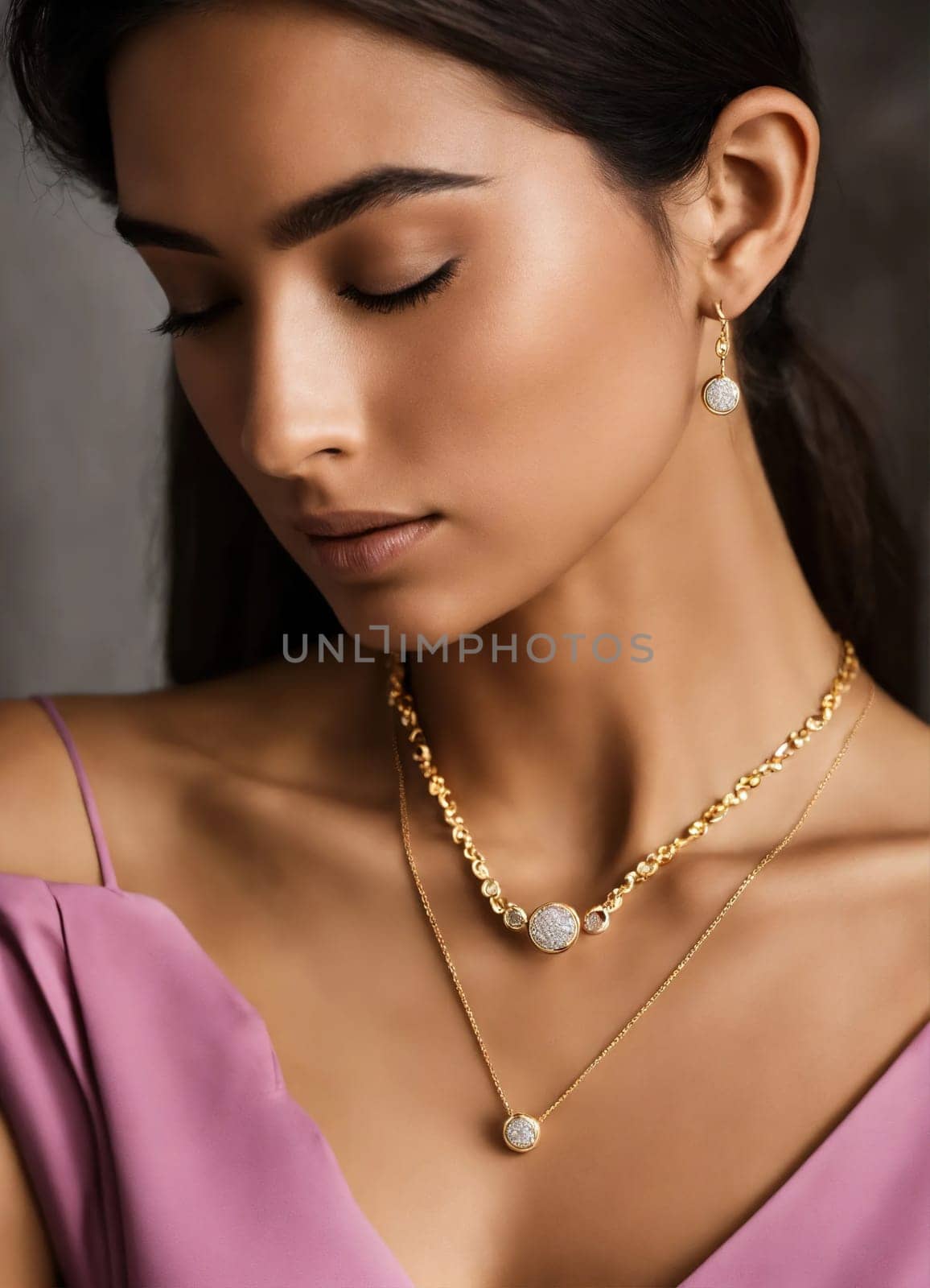 Diamond jewelry luxury and fashion jewelry. ai generative.