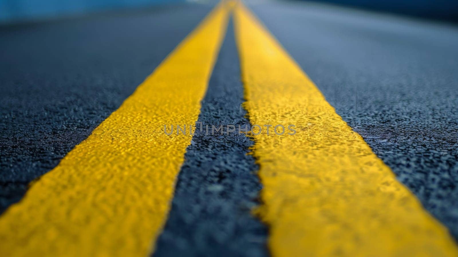 A bright yellow line is painted on the side of a road, marking the boundary between the road and the shoulder. The line provides visual guidance for motorists and helps maintain traffic flow and safety.