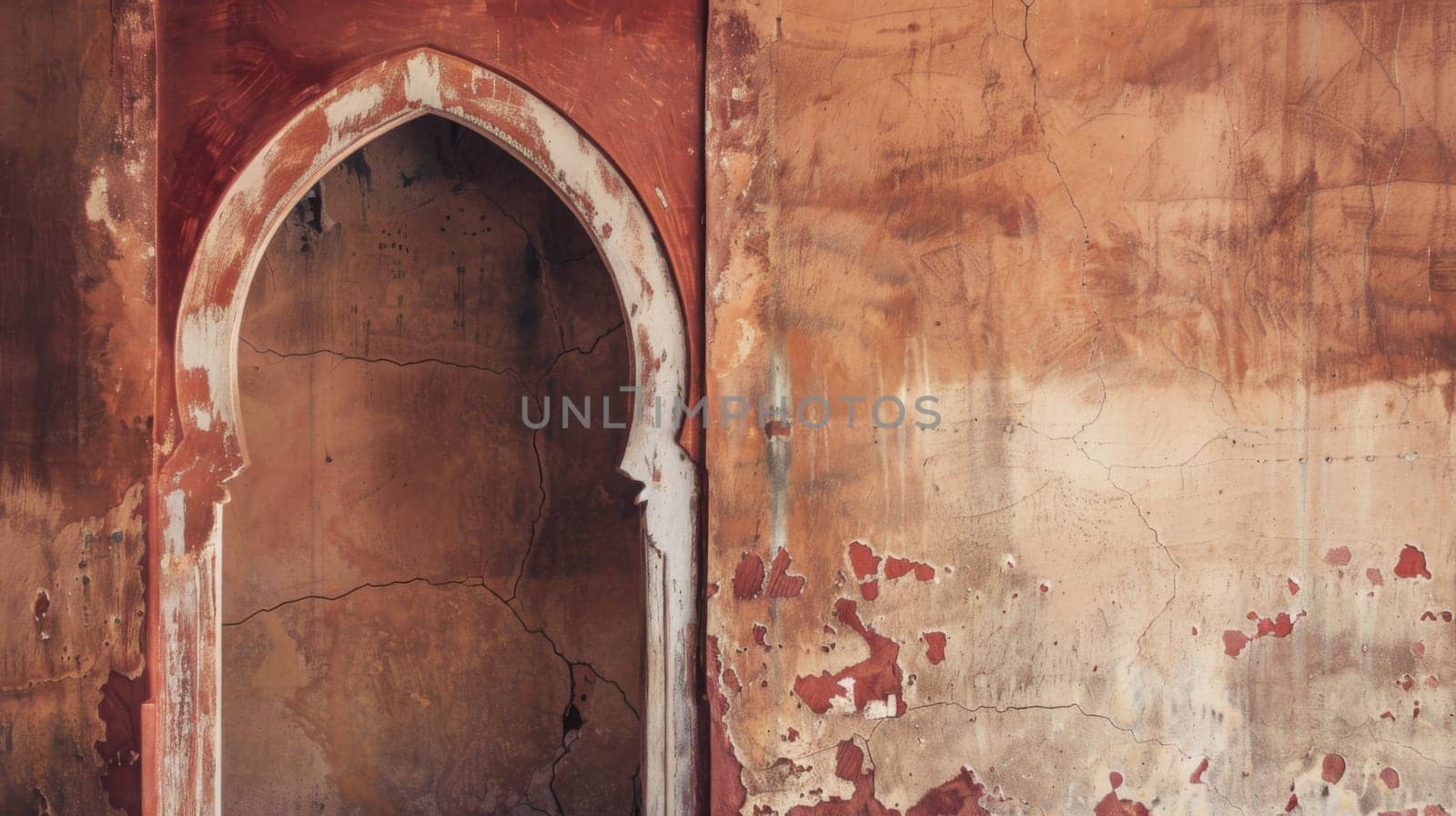 An old building stands tall, featuring a weathered door and a single window. The worn facade of the structure hints at its age and history. The door and window seem to be the only points of entry and light in this abandoned building.