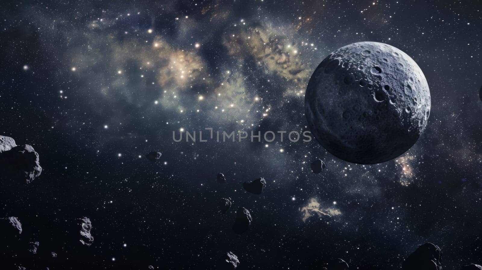In this artists rendering, the planets of our solar system are depicted floating in the vast expanse of space. Each planet is accurately represented in terms of size, color, and distance from the sun.