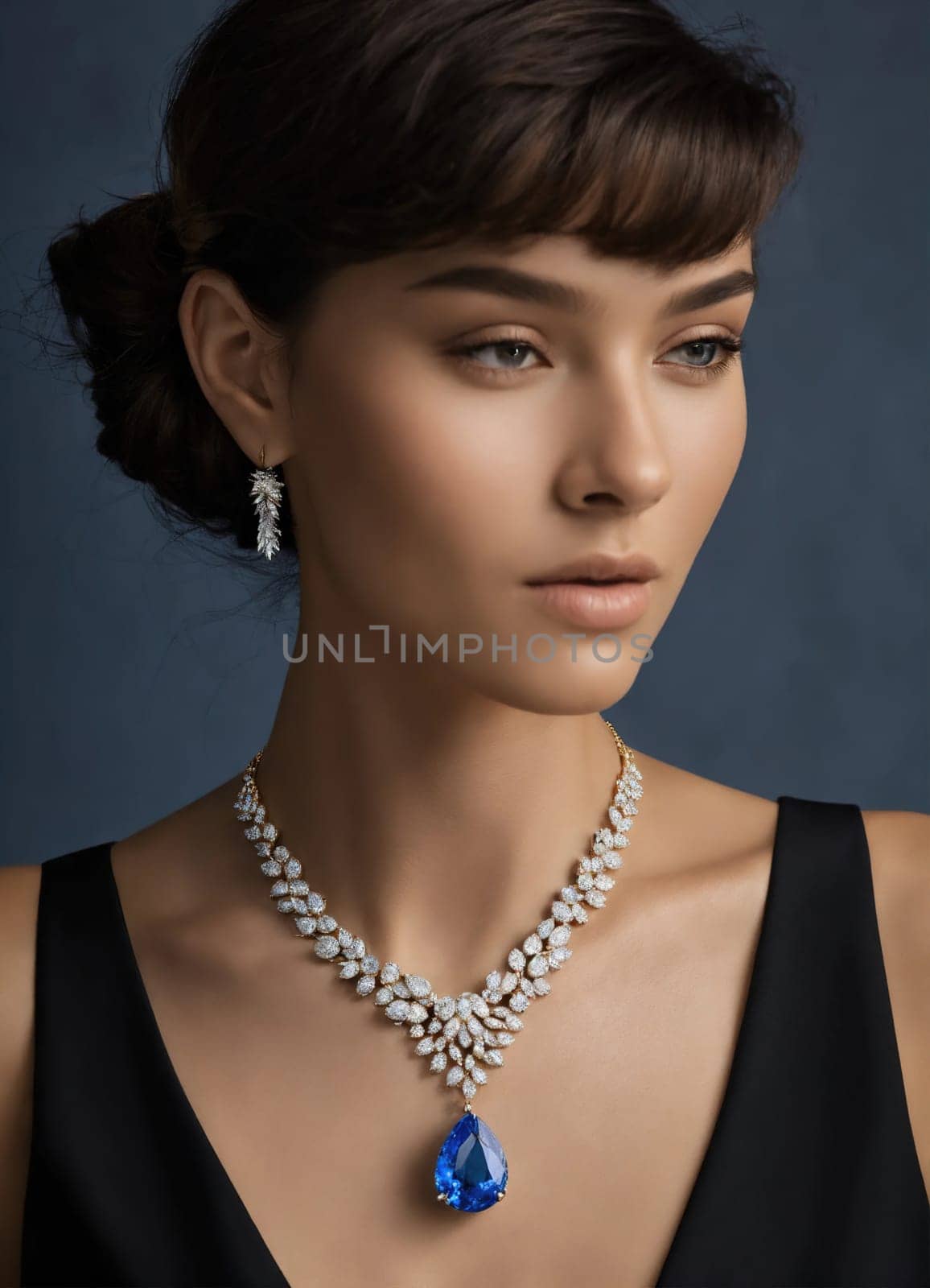 Diamond jewelry luxury and fashion jewelry. ai generative.