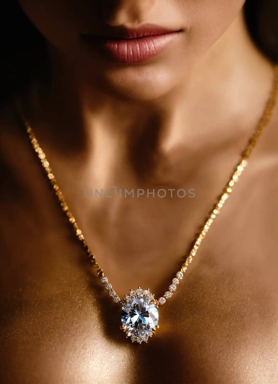 Diamond jewelry luxury and fashion jewelry. ai generative.