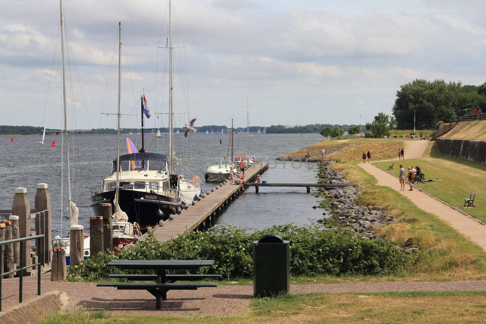 Veere, Netherlands July 6, 2019: Veere is a municipality with a population of 22,000 and a town with a population of 1,500 in the southwestern Netherlands, in the region of Walcheren in the province of Zeeland.