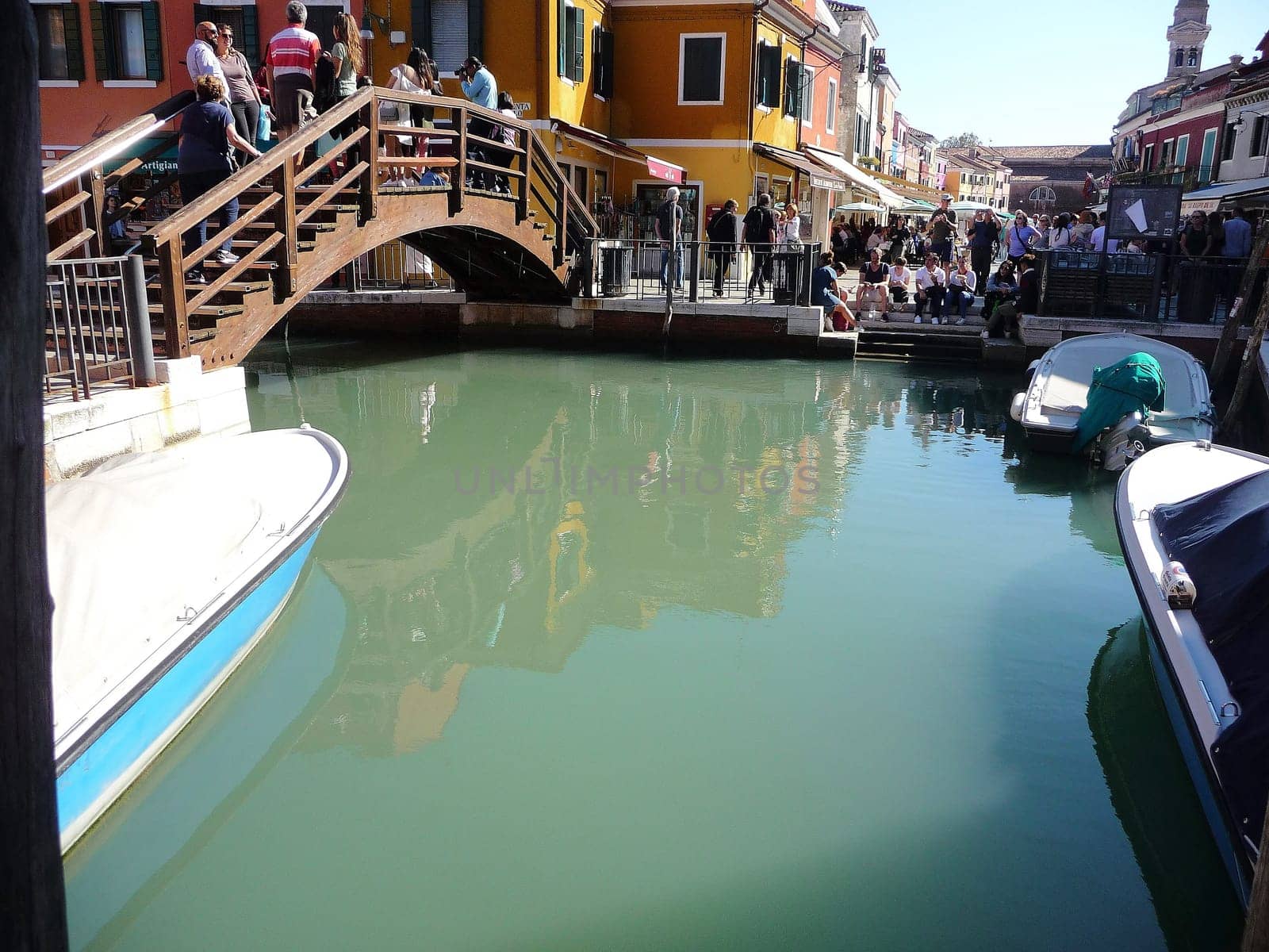 Burano, Italy October 11, 2019: Burano is an island in the Venetian Lagoon, northern Italy, near Torcello at the northern end of the lagoon