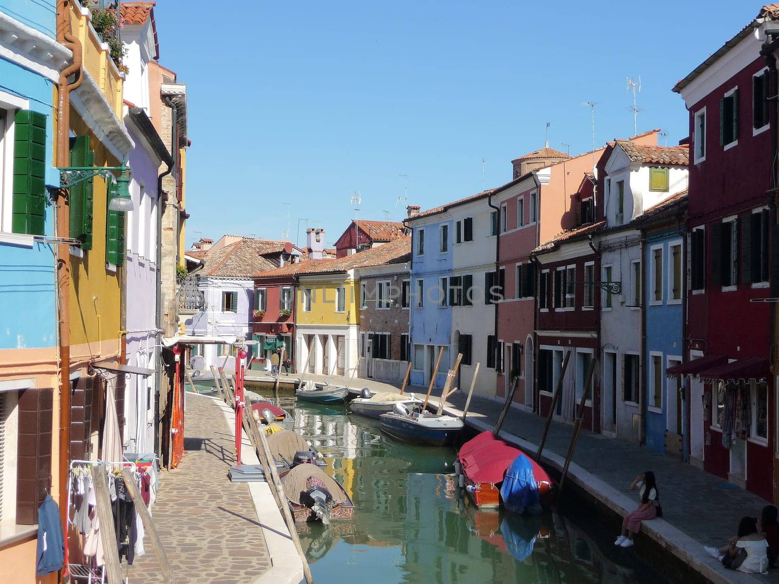 Burano, Italy October 11, 2019: Burano is an island in the Venetian Lagoon, northern Italy, near Torcello at the northern end of the lagoon