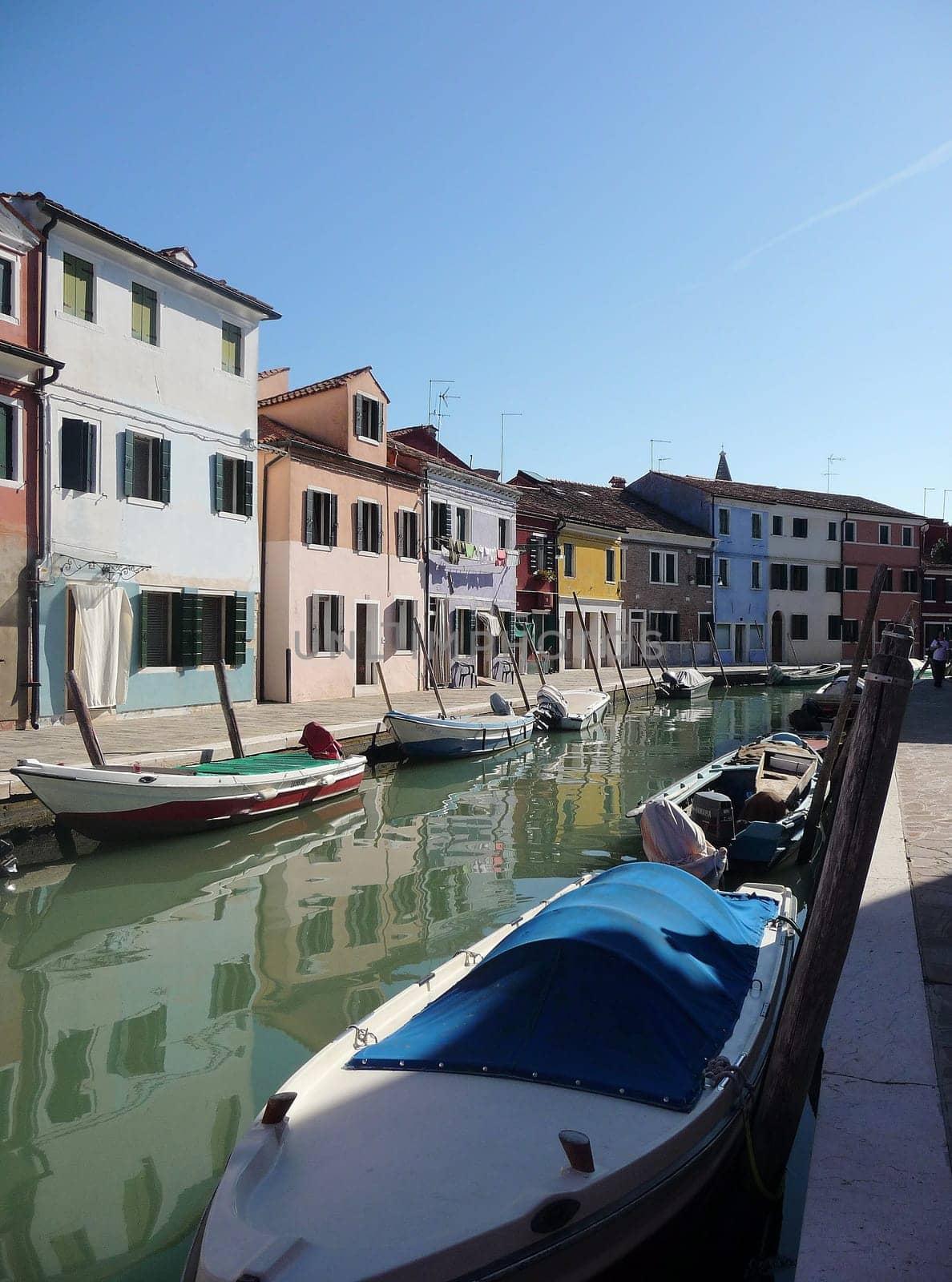 Burano, Italy October 11, 2019: Burano is an island in the Venetian Lagoon, northern Italy, near Torcello at the northern end of the lagoon