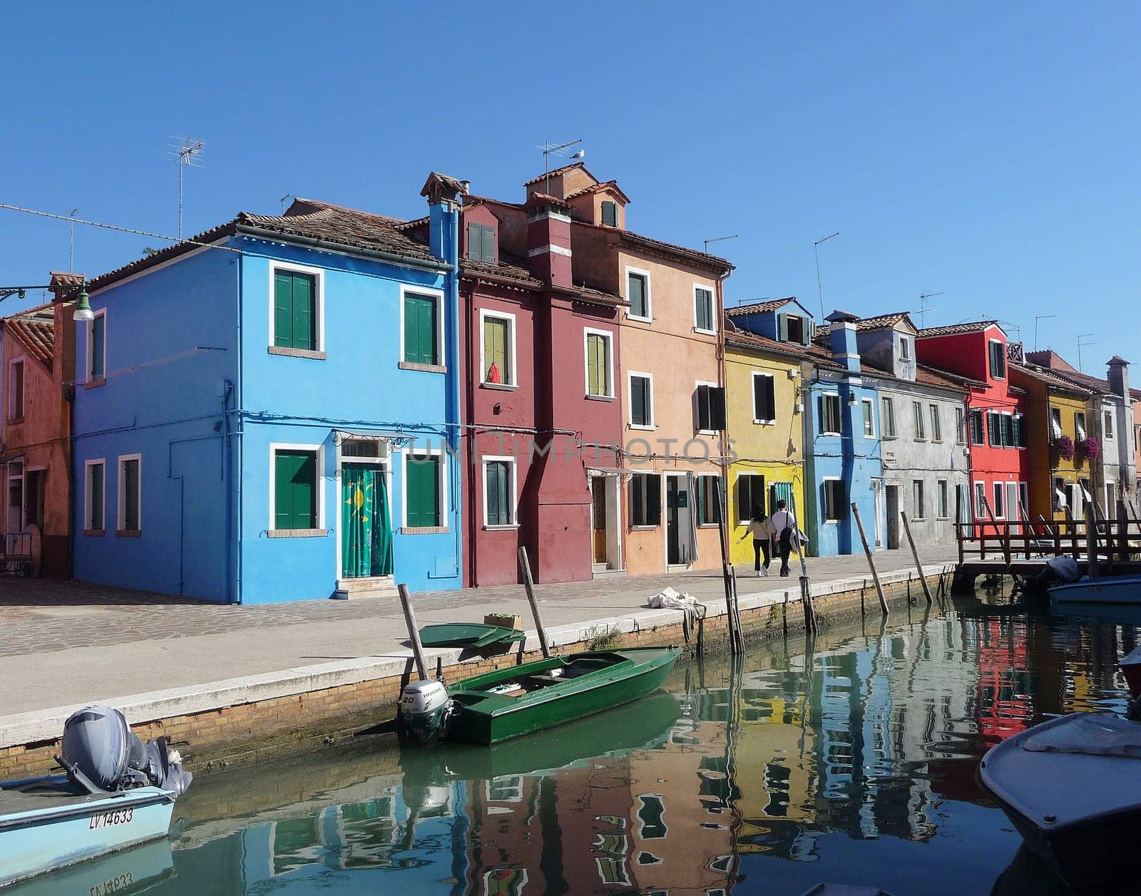 Burano, Italy October 11, 2019: Burano is an island in the Venetian Lagoon, northern Italy, near Torcello at the northern end of the lagoon