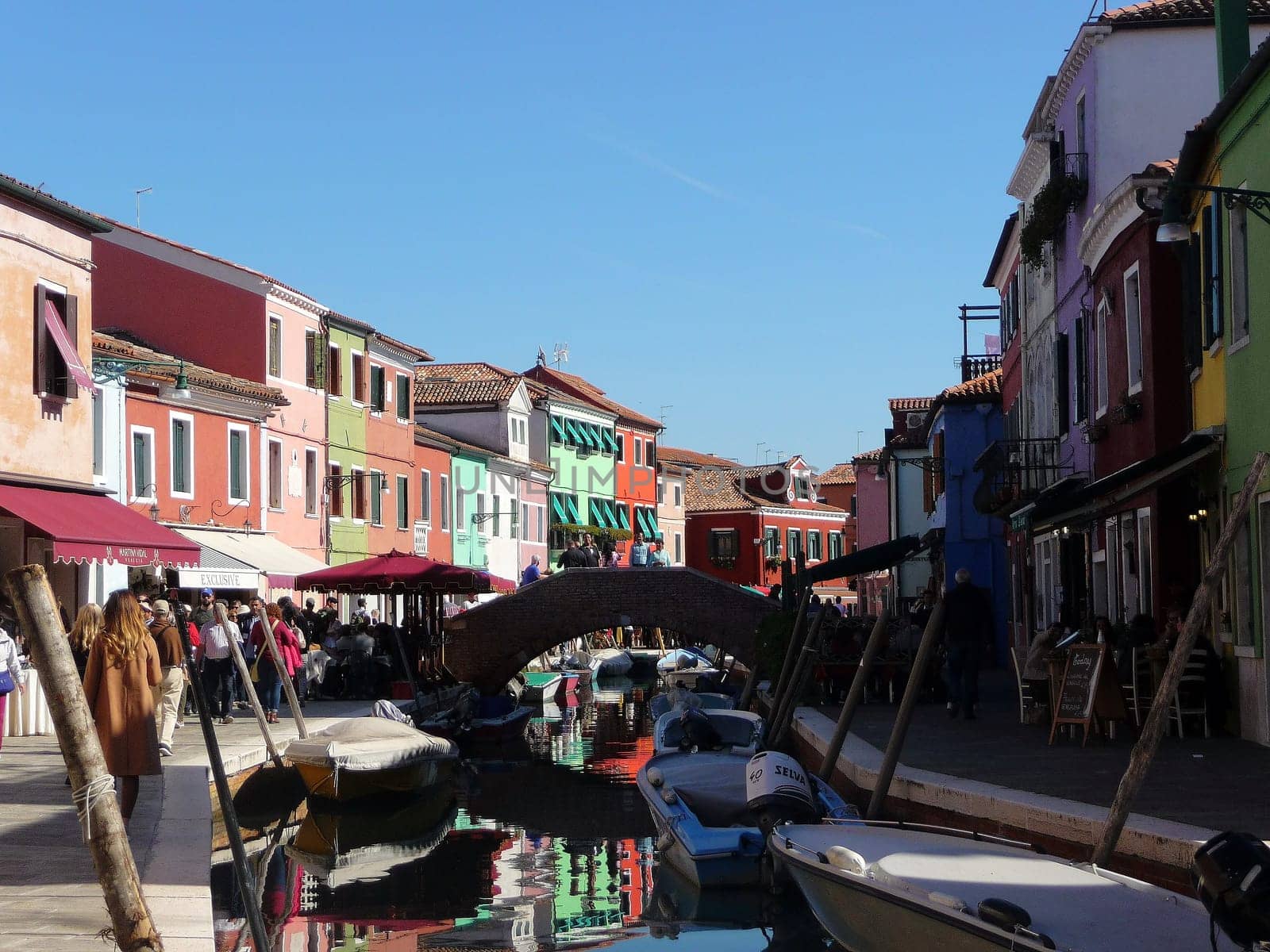 Burano, Italy October 11, 2019: Burano is an island in the Venetian Lagoon, northern Italy, near Torcello at the northern end of the lagoon