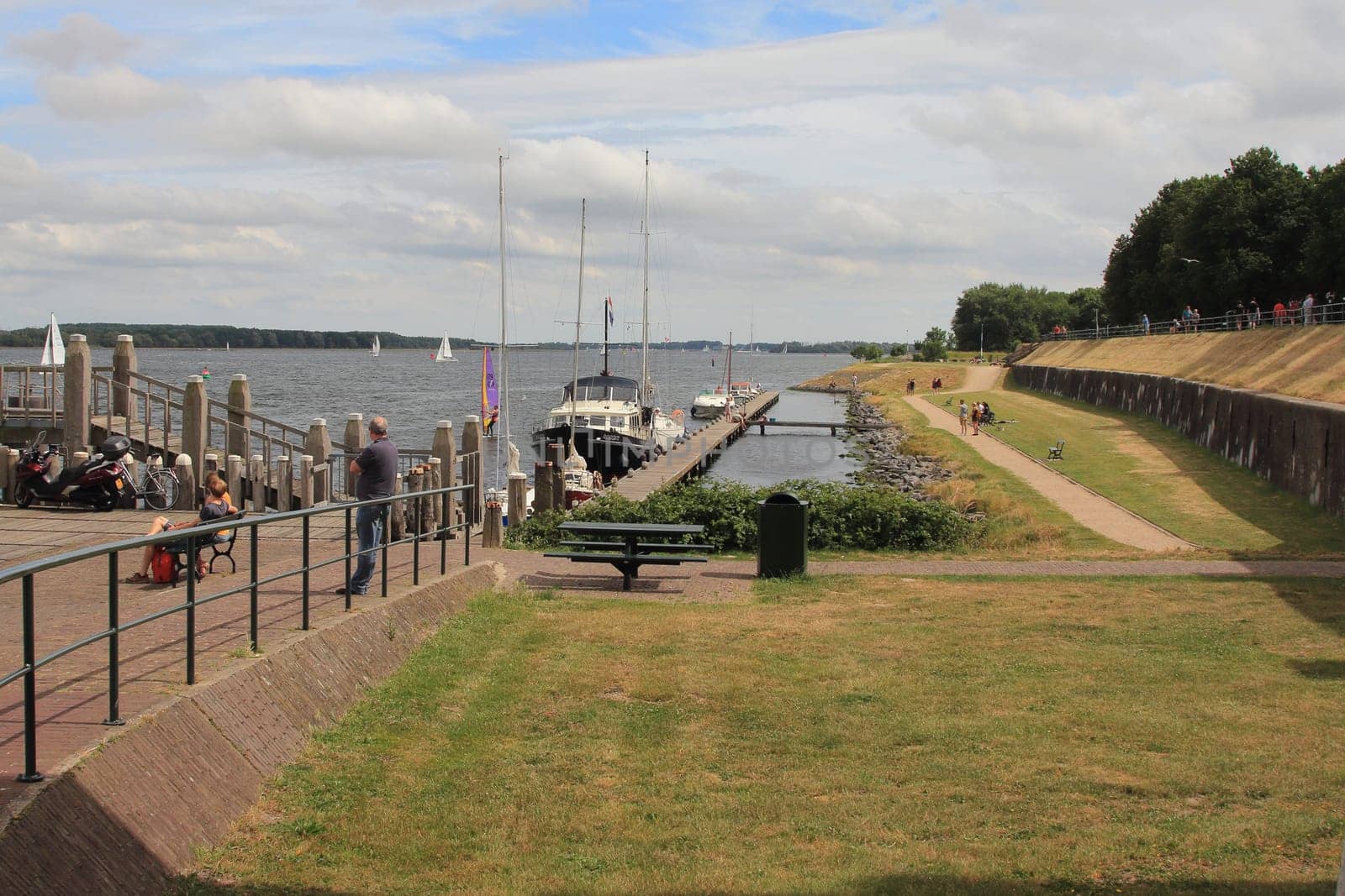 Veere, Netherlands July 6, 2019: Veere is a municipality with a population of 22,000 and a town with a population of 1,500 in the southwestern Netherlands, in the region of Walcheren in the province of Zeeland.