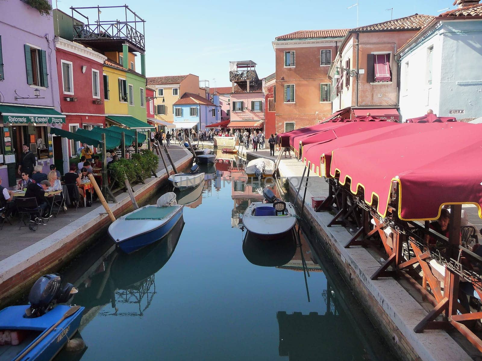 Burano, Italy October 11, 2019: Burano is an island in the Venetian Lagoon, northern Italy, near Torcello at the northern end of the lagoon