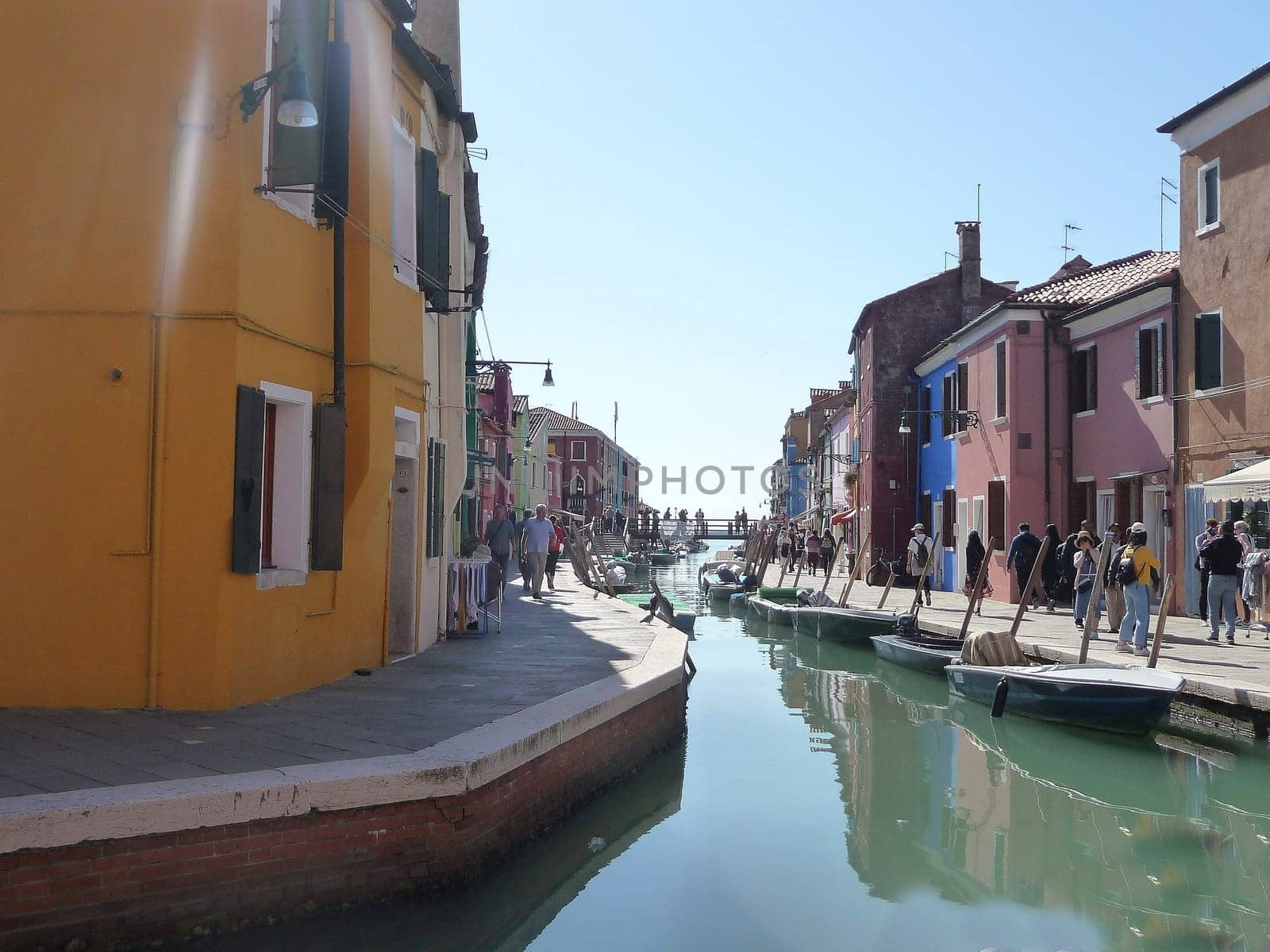 Burano, Italy October 11, 2019: Burano is an island in the Venetian Lagoon, northern Italy, near Torcello at the northern end of the lagoon