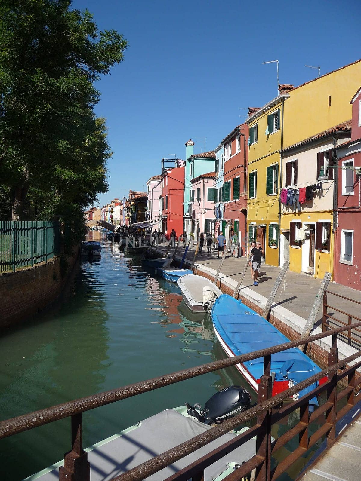 Burano, Italy October 11, 2019: Burano is an island in the Venetian Lagoon, northern Italy, near Torcello at the northern end of the lagoon